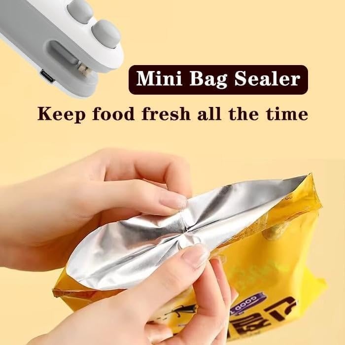Portable Rechargeable Mini Sealer For Plastic Bags | Handheld Heat Sealing Machine Pic 3