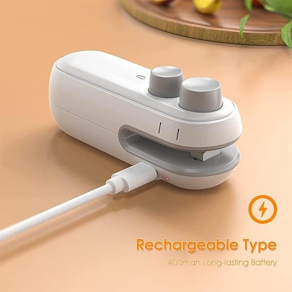 Portable Rechargeable Mini Sealer For Plastic Bags | Handheld Heat Sealing Machine Pic 4