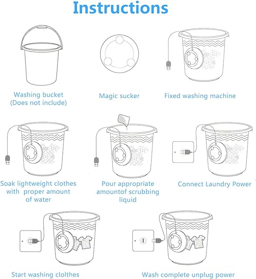Portable Usb Travel Washer Turbine Washing Machine Pic 3