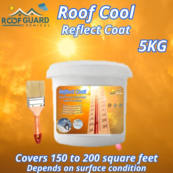 Roof Guard Cool Paint with Free Brush | Roof Cooling Paint Pic 3