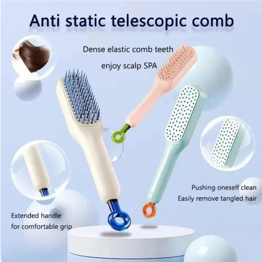 Self Cleaning tangled Hair Comb Pic 1