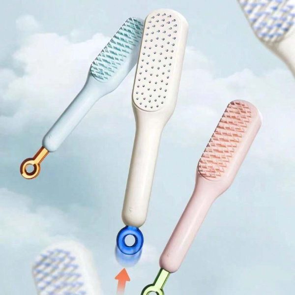 Self Cleaning tangled Hair Comb Pic 2