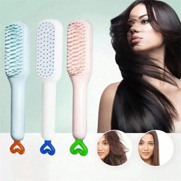 Self Cleaning tangled Hair Comb Pic 8