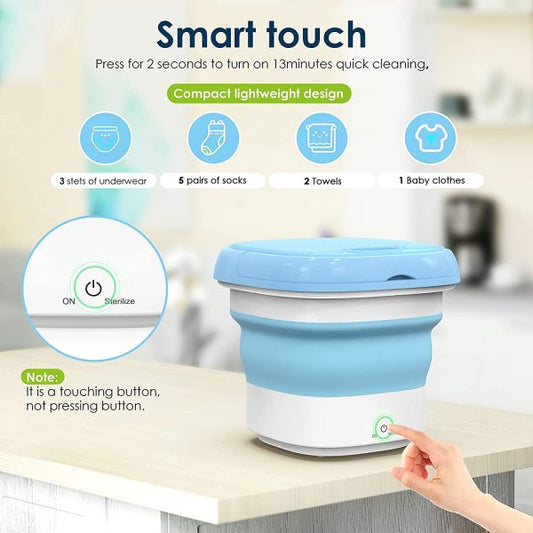 Semi-automatic Mini Folding Washing Machine With Drye Pic 1