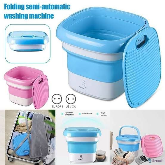 Semi-automatic Mini Folding Washing Machine With Drye Pic 2