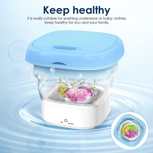 Semi-automatic Mini Folding Washing Machine With Drye Pic 3