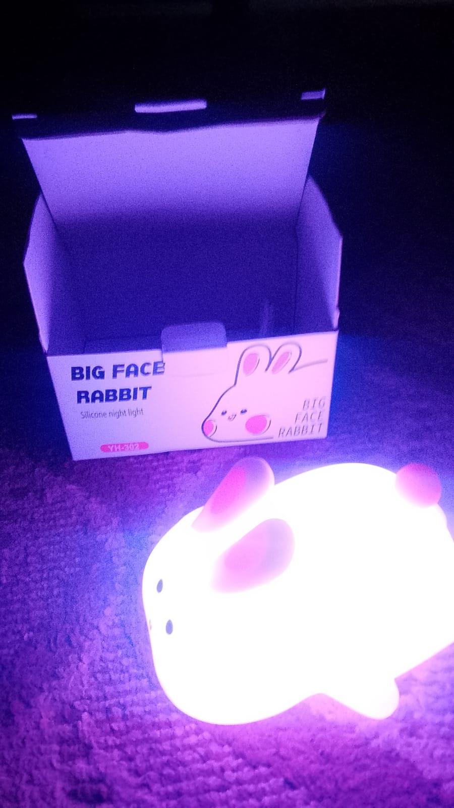 Silicon Rabbit Cute Lamps Rechargeable Rabbit Lamp With Touch Sensor Pic 3