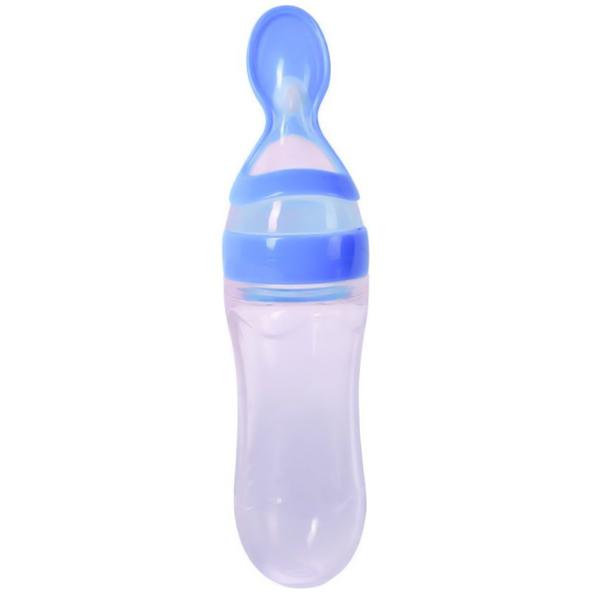 Silicone Bottle Feeding Baby Spoon Feeder Pic 3