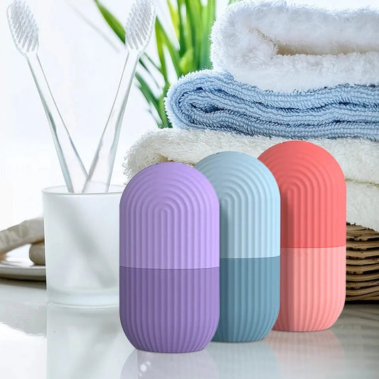Silicone Ice Facial Roller Beauty Ice Roller For Face Eyes Neck Cryotherapy Pic 1
