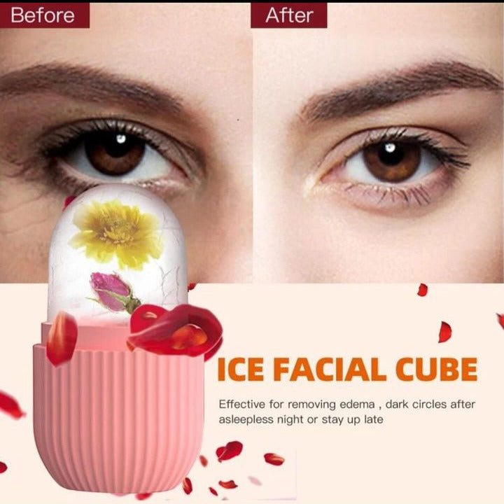 Silicone Ice Facial Roller Beauty Ice Roller For Face Eyes Neck Cryotherapy Pic 3