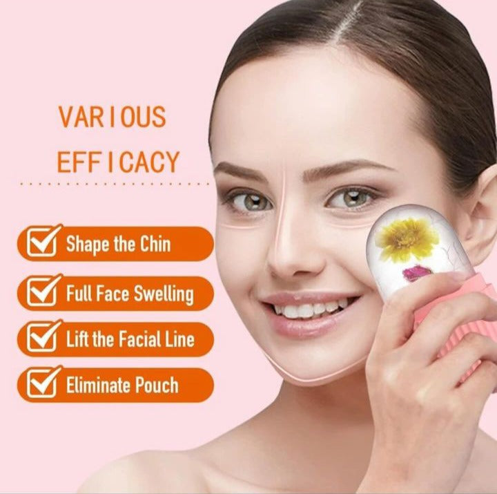 Silicone Ice Facial Roller Beauty Ice Roller For Face Eyes Neck Cryotherapy Pic 5