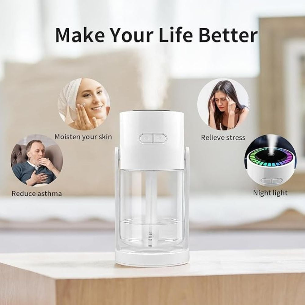 Sky Humidifier | Ultrasonic Air Humidifier & Aroma Diffuser | Cool Mist Maker for Fresh, Moist & Relaxing Room Atmosphere Pic 3