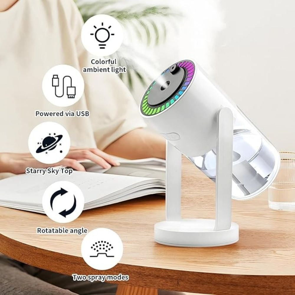 Sky Humidifier | Ultrasonic Air Humidifier & Aroma Diffuser | Cool Mist Maker for Fresh, Moist & Relaxing Room Atmosphere Pic 4