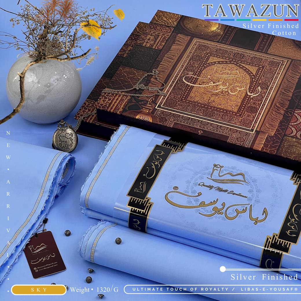 Sky Summer Cotton Tawazun by Libas e yousaf