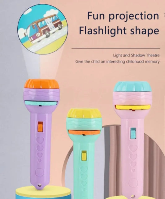 Slide Projector Torch Toy Projection Early Education Picture Dinosaur Animal Pattern Pic 1