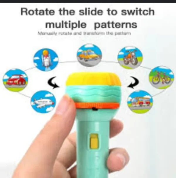 Slide Projector Torch Toy Projection Early Education Picture Dinosaur Animal Pattern Pic 5