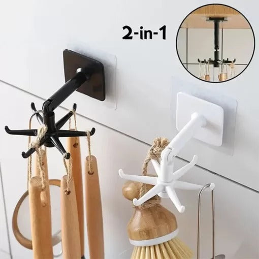 Spoon Holder Stand 360 Degrees Rotated  Spoon Rack Wall Hanging 1pc Pic 1