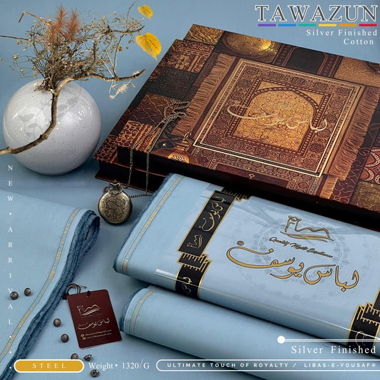 Steel Summer Cotton Tawazun by Libas e yousaf