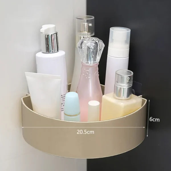 Stick on corner triangle rack bathroom shelf Pic 2