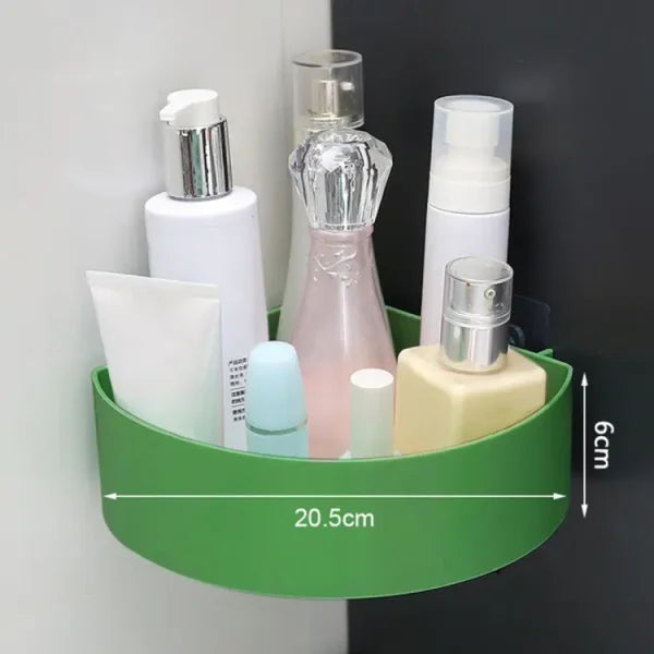 Stick on corner triangle rack bathroom shelf Pic 3