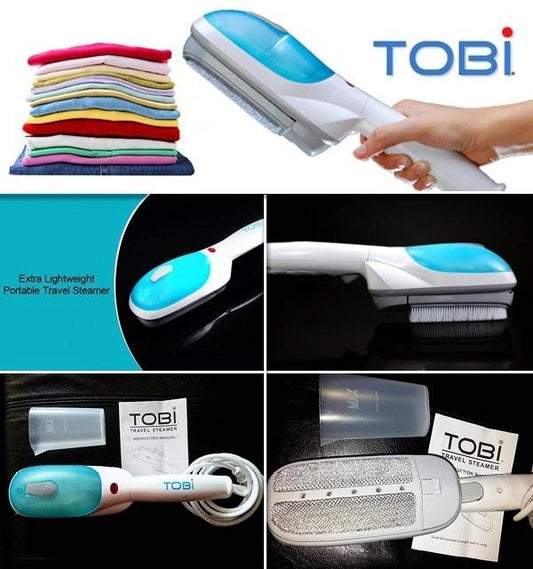 TOBi Portable Electric Iron Steamer Dry Brush Ironing Garment Steamer Pic 1