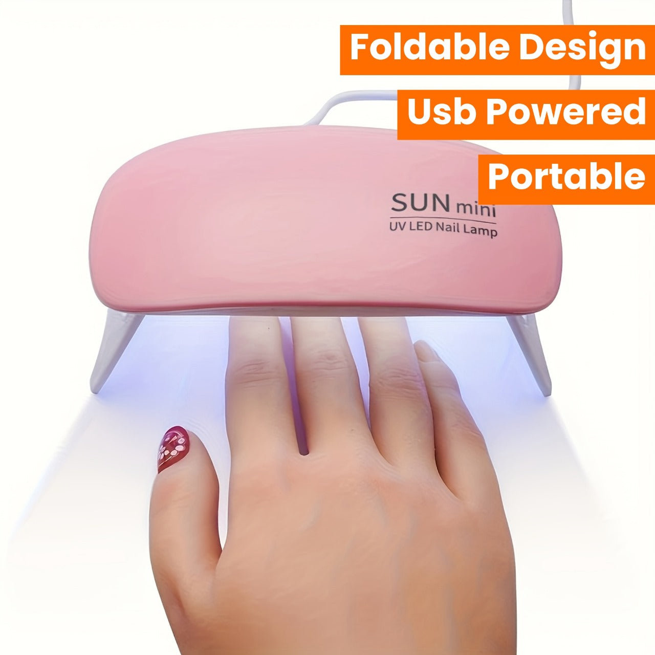 UV Led Lamp For Nails 6W Nail Lamp Light With Timer Stylish And Compact Design Pic 2