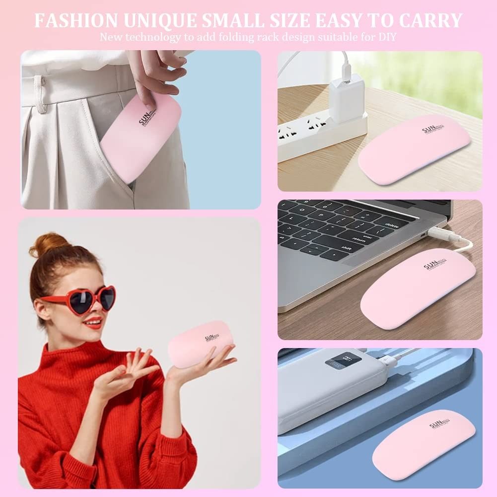 UV Led Lamp For Nails 6W Nail Lamp Light With Timer Stylish And Compact Design Pic 4