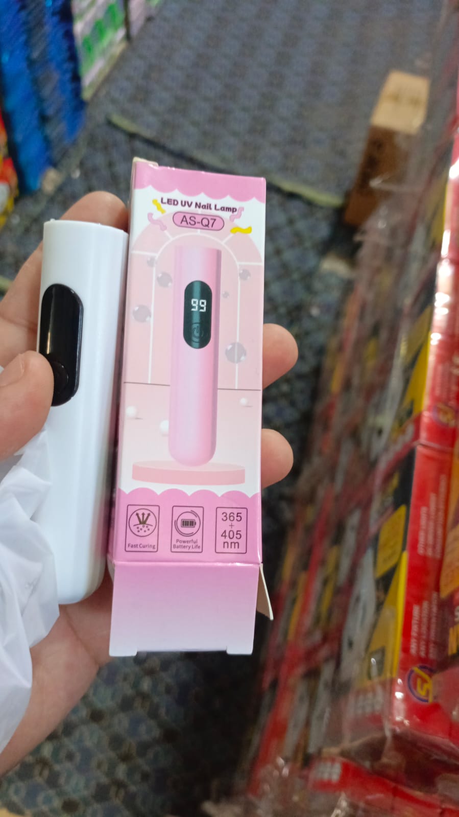 UV Light for Gel Nails Dryer | Rechargeable USB LED Display Fast Drying Gel Polish Home & Salon Use Pic 2