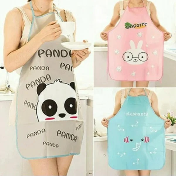 Waterproof Cartoon Kitchen Cooking Apron Pic 1