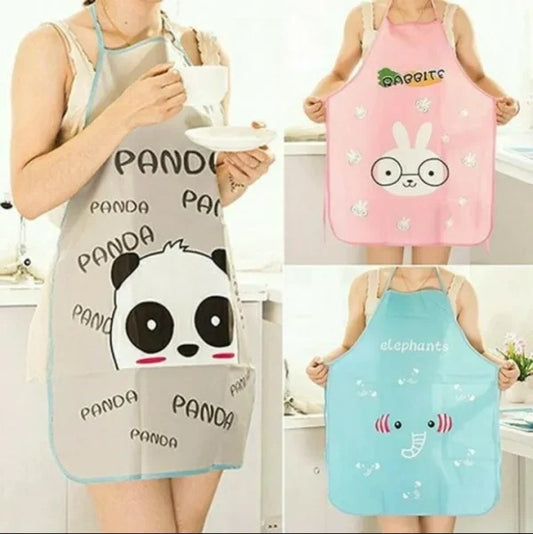 Waterproof Cartoon Kitchen Cooking Apron Pic 1