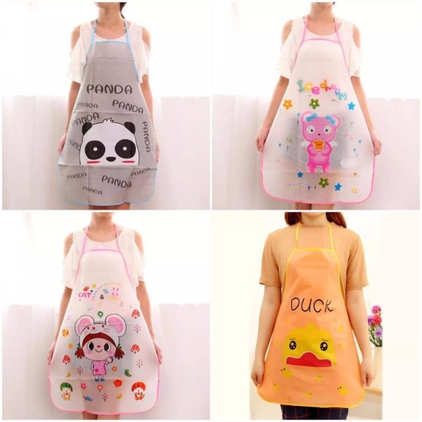 Waterproof Cartoon Kitchen Cooking Apron Pic 2