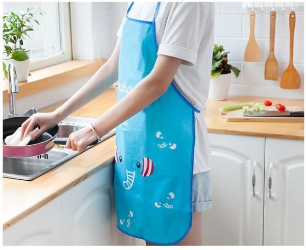 Waterproof Cartoon Kitchen Cooking Apron Pic 3