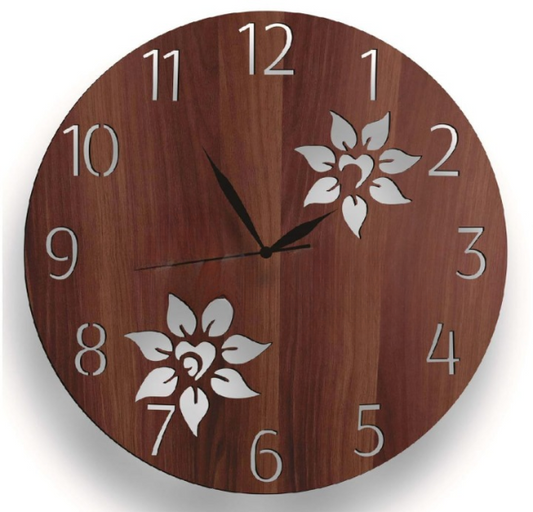 Wooden 3d Wall Clock wedding Birthday Gift Pic 1