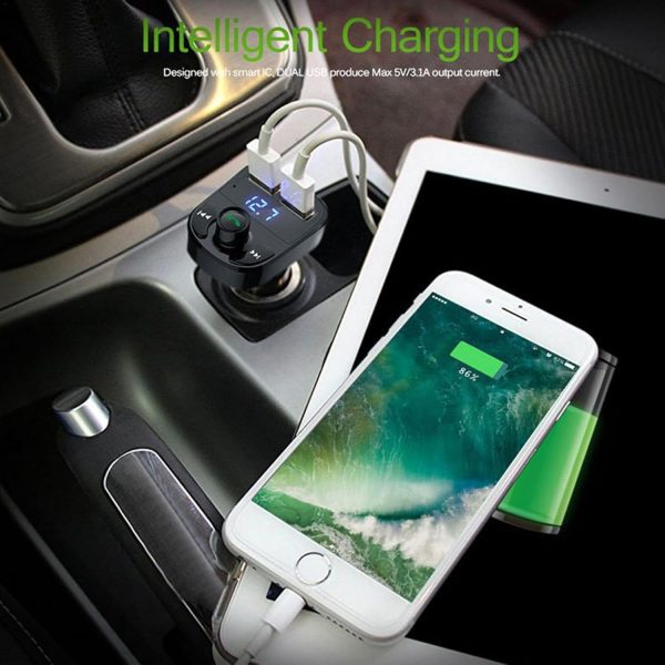 X8 – Multifunctional Car Mp3 Player Wireless Fm Transmitter Mp3 Modulator Pic 4