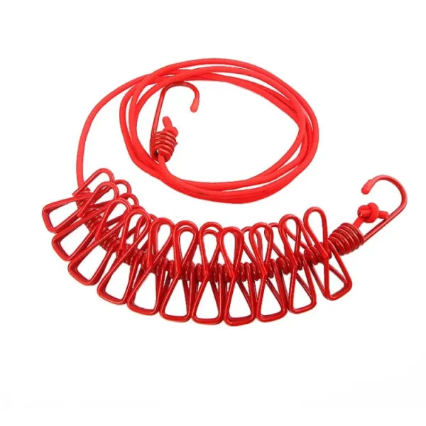 portable clothesline 185cm with 12 pcs Pic 3