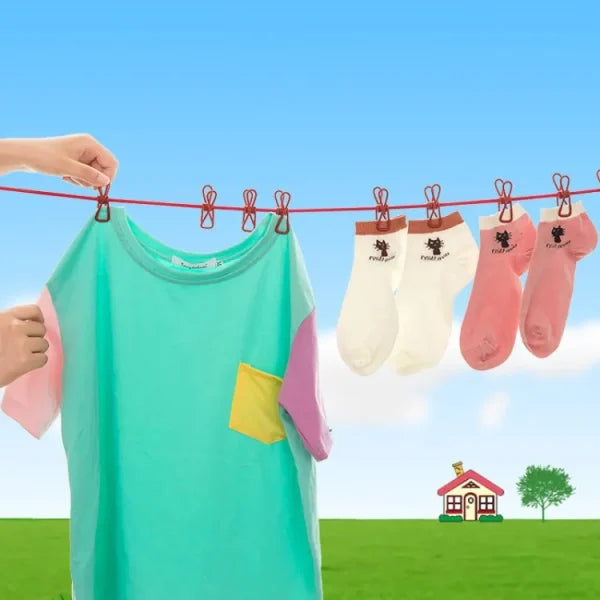 portable clothesline 185cm with 12 pcs Pic 6