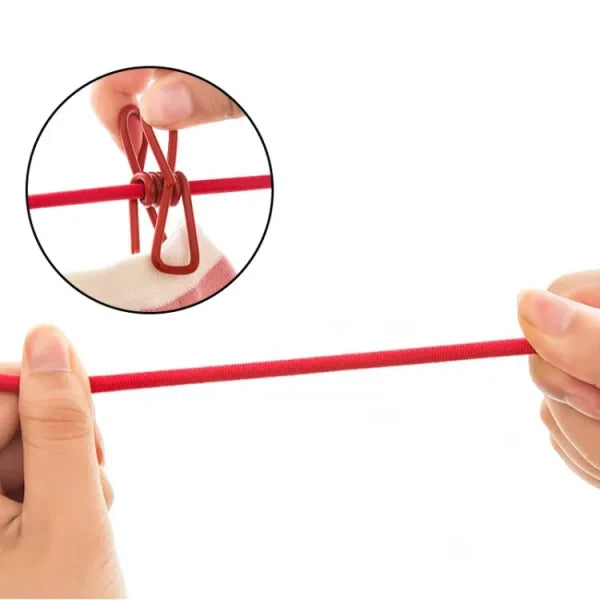 portable clothesline 185cm with 12 pcs Pic 8