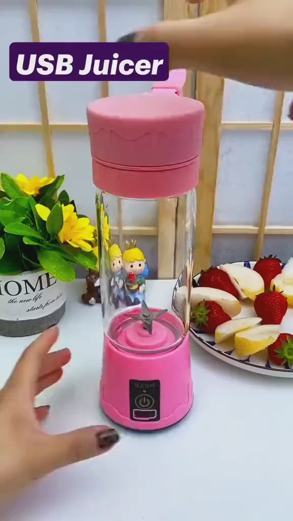 Fruit Blender USB Rechargeable Juice Maker Video