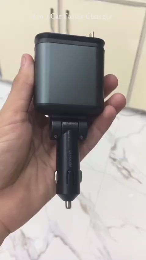 4 In 1 Multi Functional Car Charger Fast Charging video2