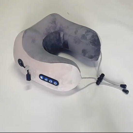Neck Massager U-Shaped Pillow Rechargeable Shoulder & Cervical Relaxing Massage Pic 2