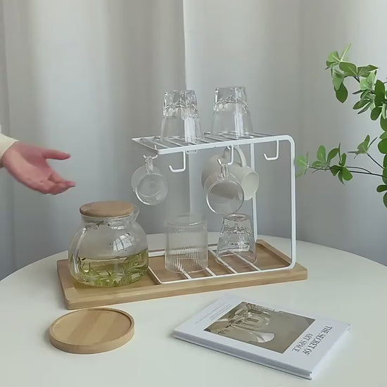 Mug Stand Holder Tree Rack with Smooth Hooks for Kitchen & Coffee Corner Decor VIdeo