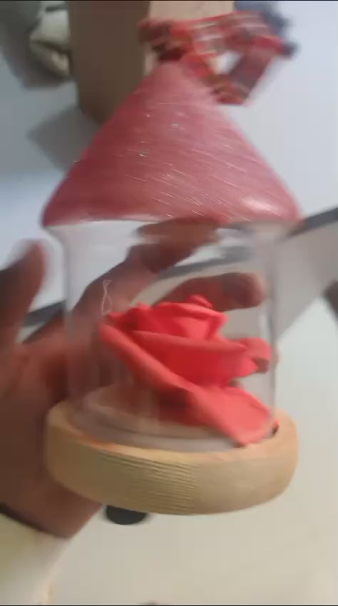 Light Up Glass Decoration Bell Shape For Home Decoration Video