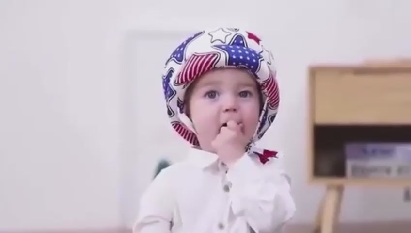 Baby Safety Helmet Adjustable & Ultra-lightweight Head Protector Video
