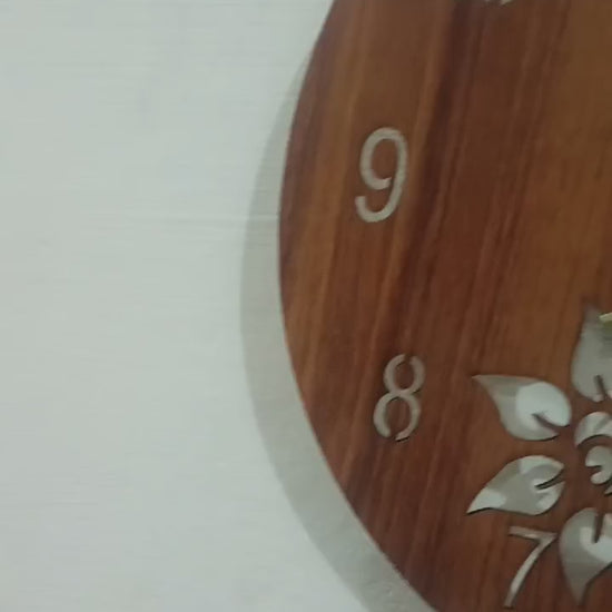 Wooden 3d Wall Clock wedding Birthday Gift Video