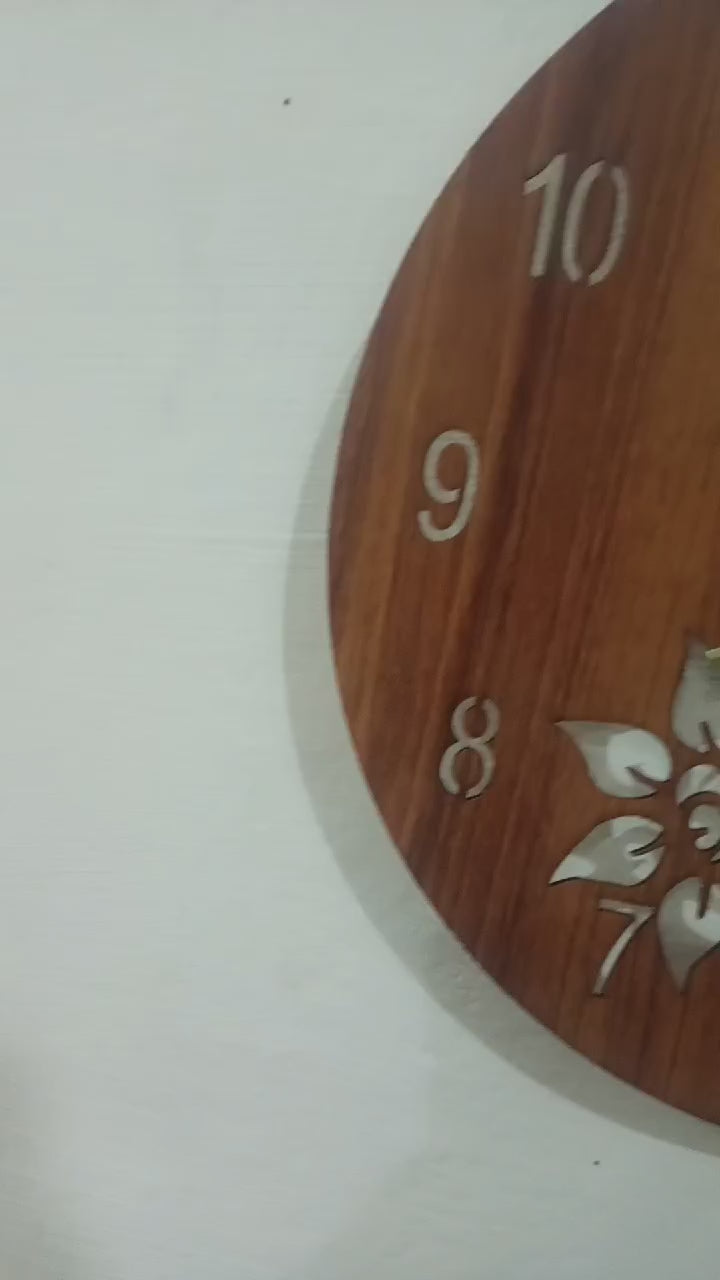 Wooden 3d Wall Clock wedding Birthday Gift Video