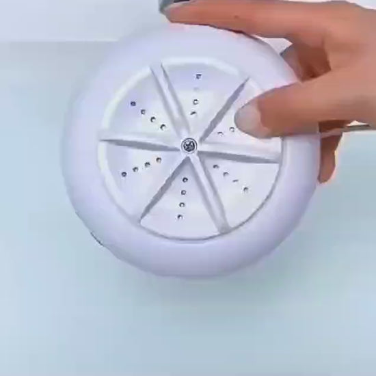 Portable Usb Travel Washer Turbine Washing Machine Video