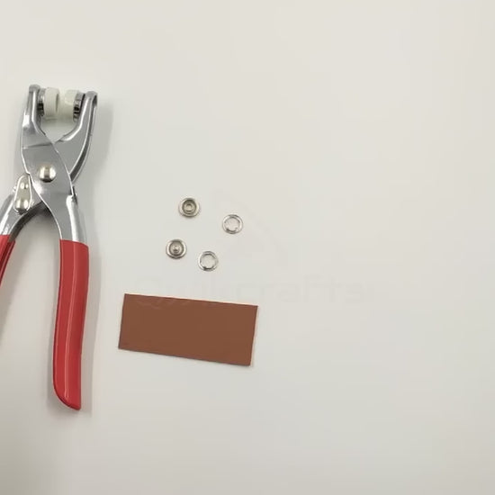 Hand Press Button Plier Manual Fastener Tool for Tailoring Video 1