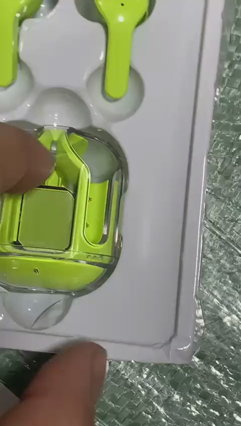 Air 31 Earbuds With Crystal Transparent Case Type C Charging Video