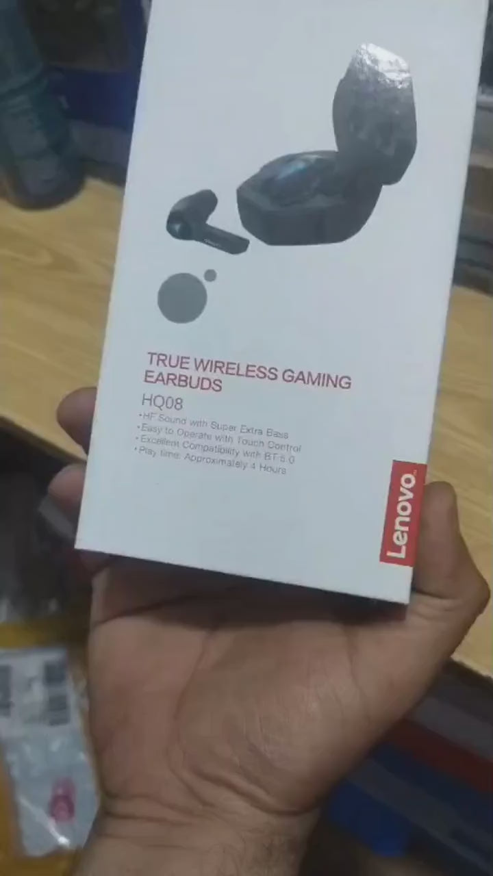 Professional Lenovo Hq08 Tws Gaming Earbuds Low Latency Hifi Sound video2