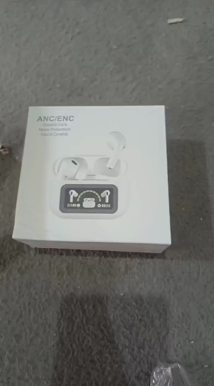 Airpods Pro A9 ANC ENC Double Dark Noise Reduction Bluetooth Wireless Earbuds With Battery Display video